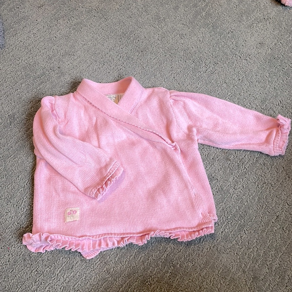 6M the Lullaby club baby girls sweater runs big